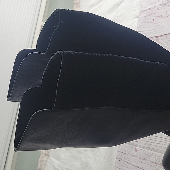 SOLE SOCIETY Black Leather and Suede Tall Boots Size 11 - Picture 6 of 11